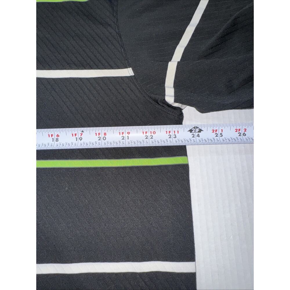 Nike Golf SS Men's Polo Shirt Dri-Fit Striped Black Large Multicolor Stripes - Picture 9 of 10